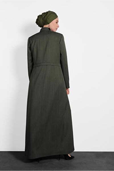 Alvina 10007 Model Judge Collar and Buttoned Gift Parde