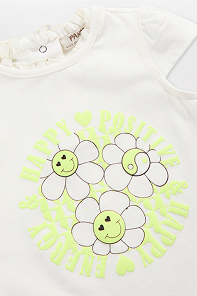 Panço ShortSleeveT-ShirtwithPrintDetail