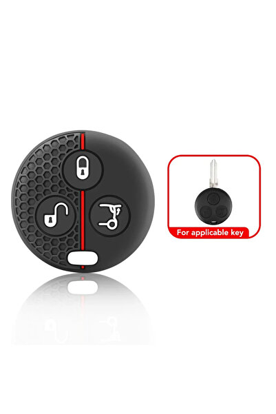 Choice Silicone Car Key Case Holder for Mercedes Benz SMART Fortwo 450 Forfour Roadster City Body Cover ...