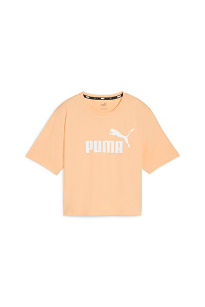 Puma Γυναικείο ροζ μπλουζάκι Ess Cropped Logo 58686646