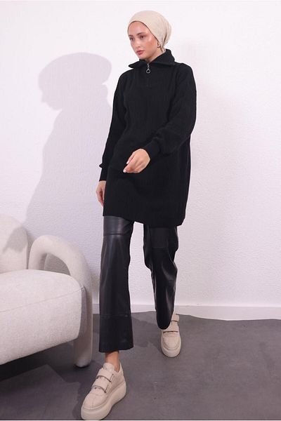 TRENDTESETTÜR Black Knitwear Kadik Sweater - t 3409