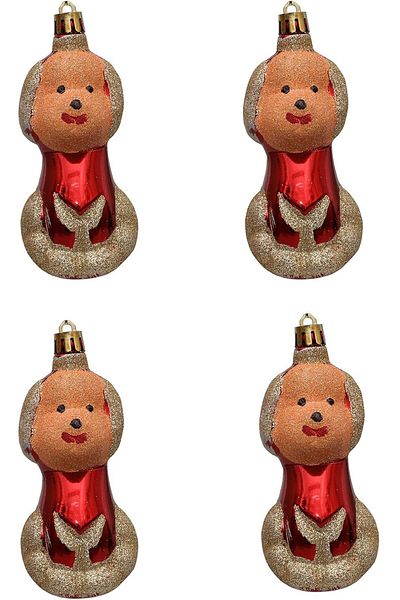 Yenigeldi 2 Pieces Cute Dog Christmas Ornament Tree Ornament Party Birthday