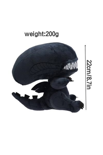 Choice دمية زينومورف فضائية سوداء لطيفة محشوة ناعمة، وسادة رمي قطيفة، هدية مم...