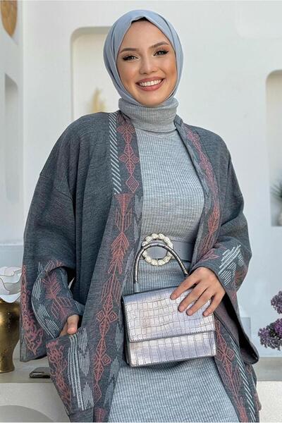 TRENDTESETTÜR ΓΚΡΙ ΚΑΠΝΙΣΜΕΝΗ ΠΛΕΚΤΗ ΖΑΡΤΑ - ΜΕ ΚΕΝΤΗΡΙΣΜΕΝΗ ΕΠΙΚΟΙΝΩΝΙΑ, ΓΥΝΑΙΚΕΙΑ, T 30021