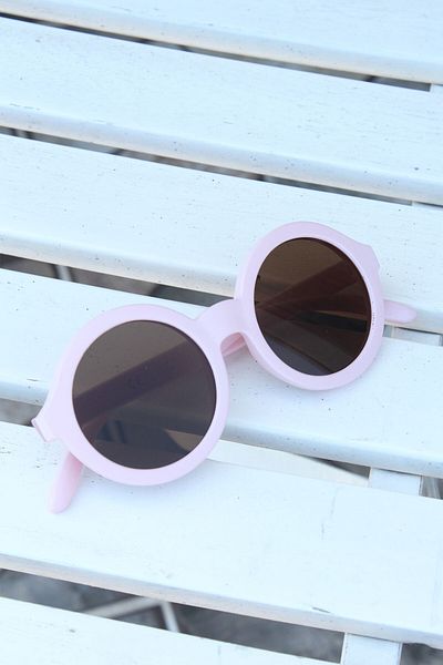 BESKAR Pink Color Round Scandinavian Children's Glasses