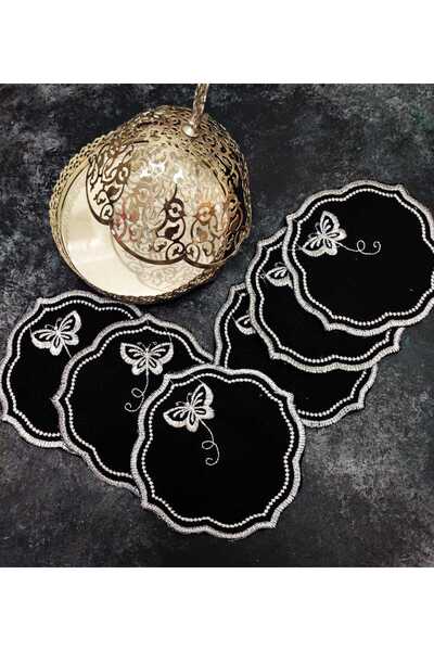 Çt Çeyizci Tekstil Sunumluk Peçete, Kokteyl Peçetesi, Kahve Yanı Sunumluk, Bardak Altlığı 6 Adet Sunum Peçetesi