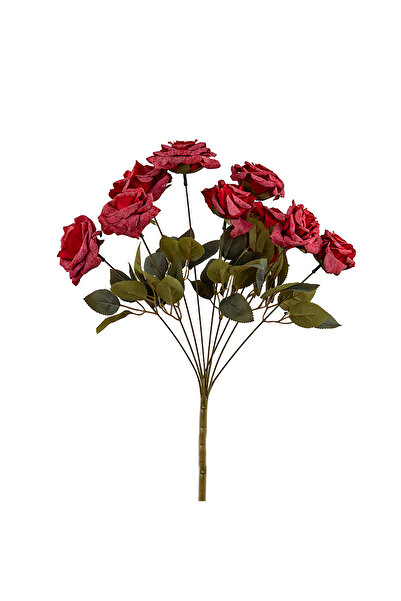 Dekorsende Artificial Rose Bunch Red 40 cm