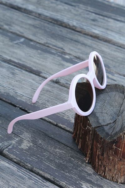 BESKAR Pink Color Round Scandinavian Children's Glasses
