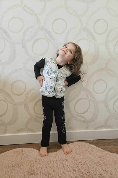 Peki Cotton Seasonal Baby Vest - Suede Top, Badi Body, Cardigan Gift 15194