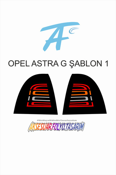 aksesuar folyo tasarım أوبل أسترا جي سيدان - مع تصميم Hb Stop Foil