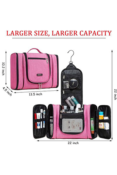 Go Veform Seyahat ve Profesyonel Makyaj Çantası Bordo 19151-3