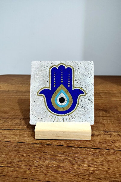 Begoloni Stone Decor Masă din piatră - Masă de masă 10x10cm - Decor imprimat ...