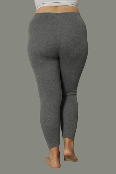 DONEX Women's Cotton Mesh Thick Winter Fabric Large Size Long Leggings