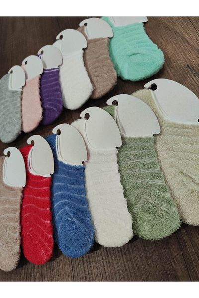 Leement socks Памучни маратонки за момичета - 12 чифта домашни чорапи, обратен терти