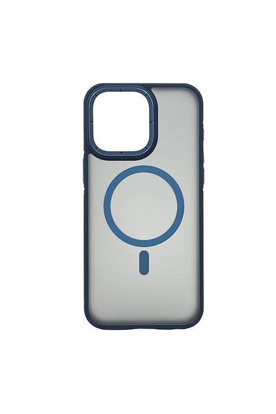 Nettech إطار معدني متوافق مع هاتف Apple Iphone 14 Pro Max، سلسلة Magsafe الصديقة للبشرة - أزرق