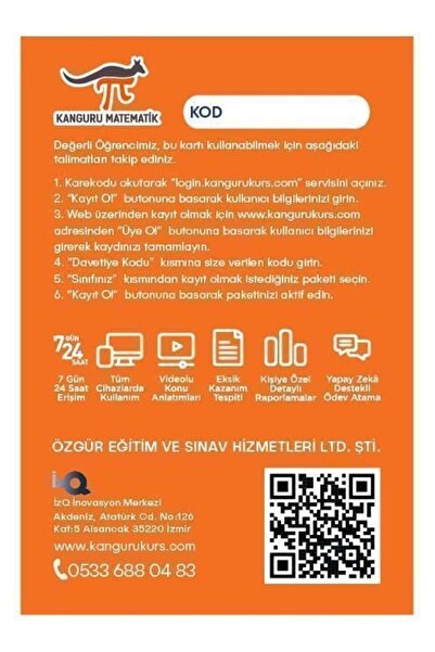 Kanguru Matematik Arşiv- 1-2. Sınıf Çıkmış Sorular - Dijital Format