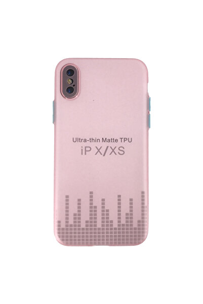 Nettech Apple Iphone X Uyumlu Ultra Slim Arka Koruma Kılıf - Pembe