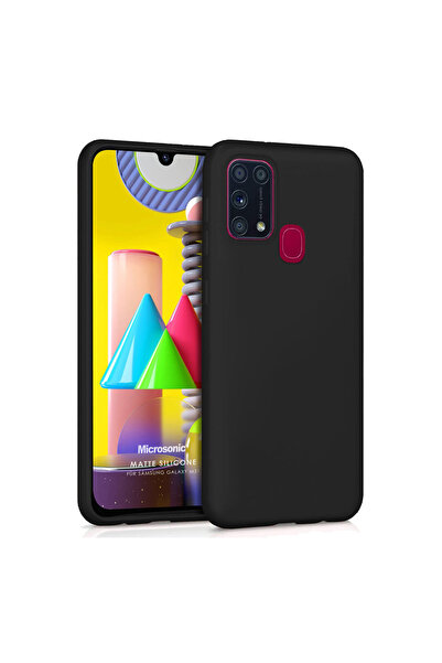 Nettech Samsung Galaxy M31 Uyumlu Nano Silikon Arka Koruma Kılıf - Siyah