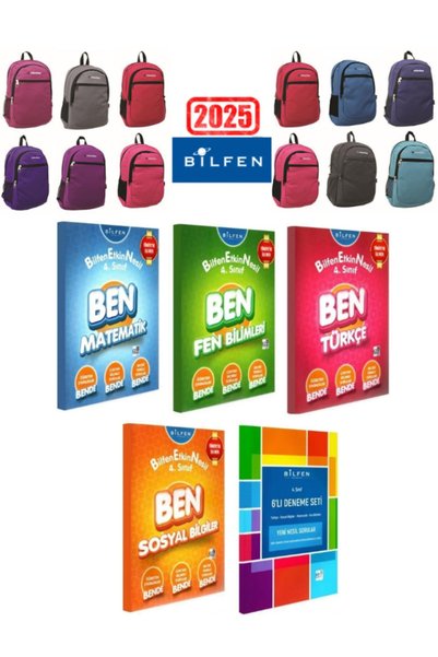 Bilfen Yayıncılık 2025 4. Sınıf Ben Matematik Türkçe Fen Sosyal Bilgiler Etki...