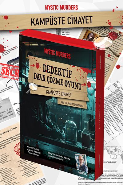 Planet Butik Prof. Dr. Ahmet Özkan Detective Murder Solving Game - Murder Case in Campus