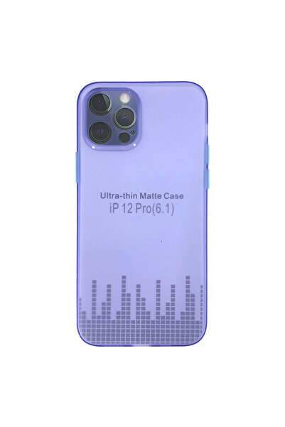 Nettech İphone 12 Pro Uyumlu Ultra Slim Arka Koruma Kılıf - Lila