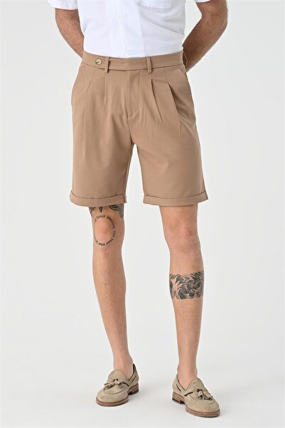 Antioch Ανδρικό σορτς με πλισέ βιζόν