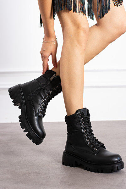 HKM shoes Postal Trend Fashion - أحذية جلدية نسائية أنيقة، بأربطة وسحاب، ونعل...