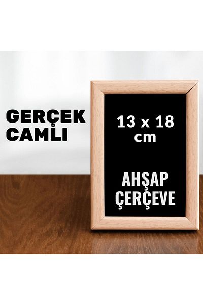 CreaWitch 13X18 Real Glass Wooden Photo Picture Frame Standing Backboard or Wall Hanging Plain Glass