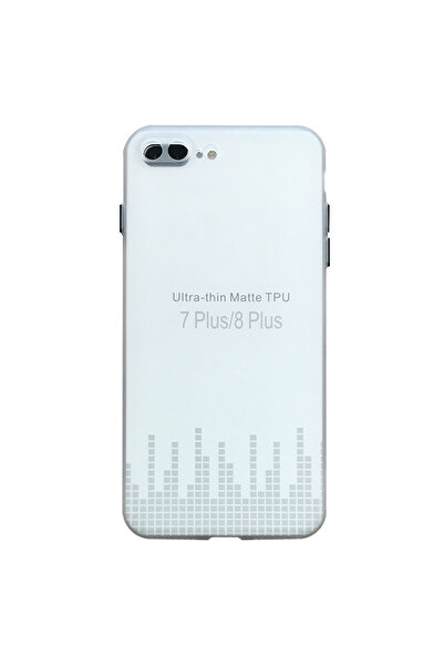 Nettech İphone 7 Plus Uyumlu Ultra Slim Arka Koruma Kılıf - Beyaz