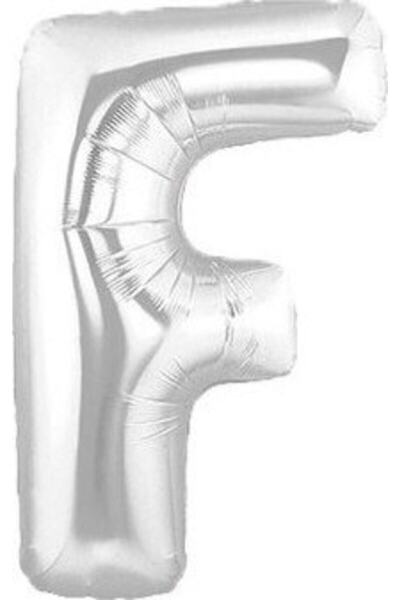 Firsat Ayi بالون أوبرتيونيتي بير حرف F من رقائق الفضة مقاس 102 سم