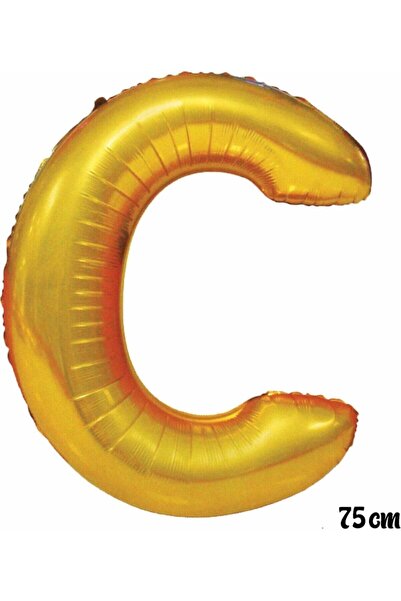 5DM 75 Cm Letter C Foil Balloon Gold