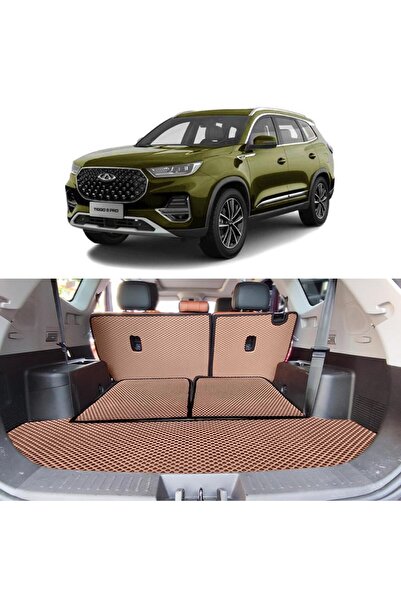 Bod Chery Tiggo 8 Pro Max Bagaj Havuzu Paspası 2024-sonrası Kahve 5 Parça