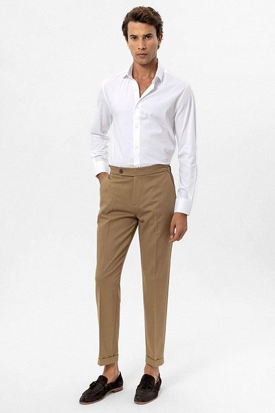 Antioch Mink High Waist Regular Fit Men's Trousers