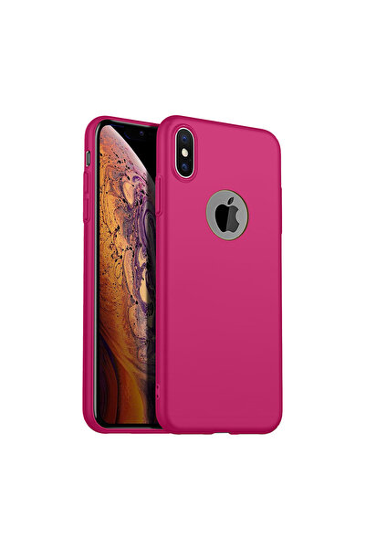 Nettech İphone Xs Max Uyumlu Suide Arka Koruma Kılıf - Pembe