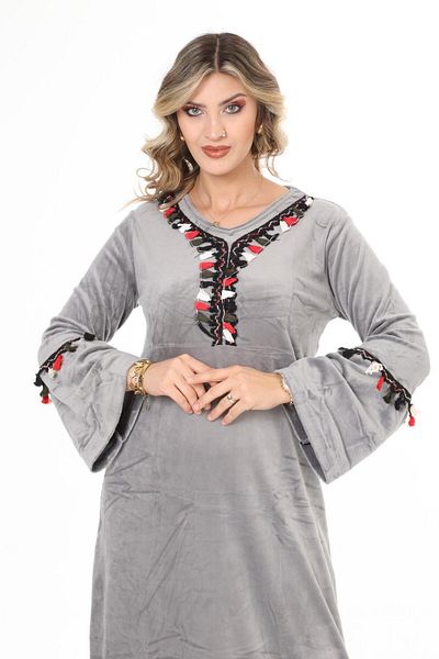 mervemoda ΓΥΝΑΙΚΕΙΟ ΜΑΚΡΙΜΑΝΙΚΟ ΒΕΛΟΥΔΙ ΦΟΡΕΜΑ
