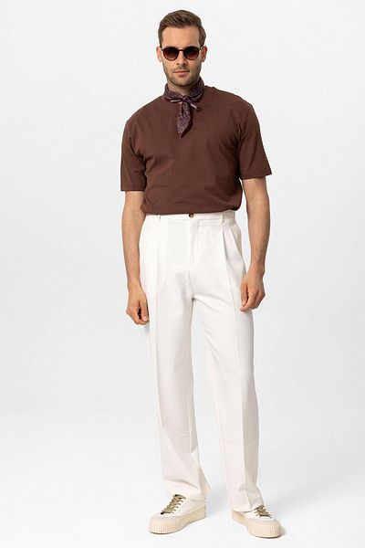 Antioch Crew Neck Dark Brown Basic T-shirt