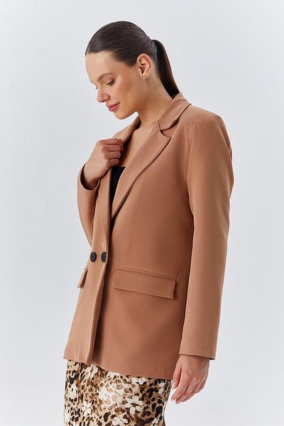 Mixray 4139 Blazer oversize pentru femei Mink Model