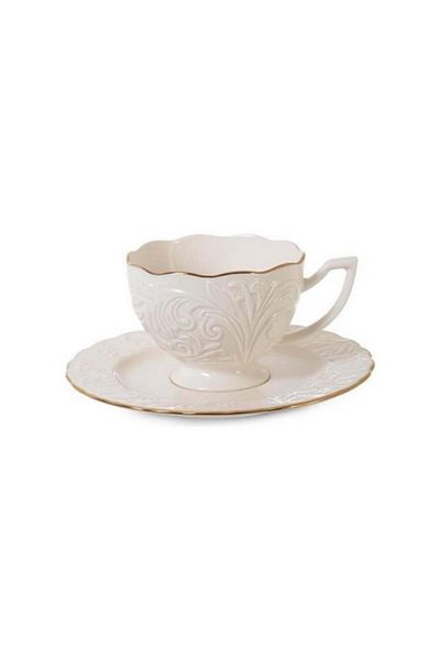 İpek Porselen Rosen-200 Silk Gilded Bone Porcelain Tea Set