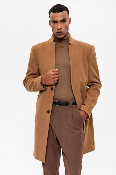 Antioch Camel Judge Collar Men's Coat