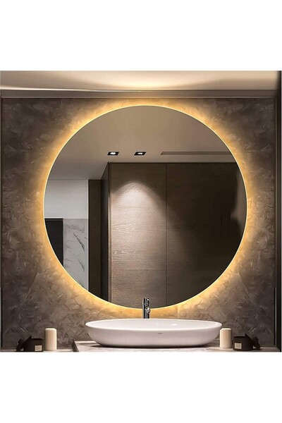 Mirapet mira ahşap 80 cm Gün Işığı Ledli kumandalı /banyo Aynası/makyaj Aynas...