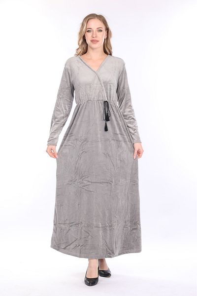 mervemoda ROCHIE DE CATIF DE DAMĂ MÂNECĂ LUNGĂ