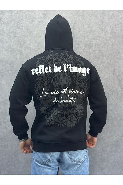 Jacob Jack Back Printed Hooded Sweatshirt