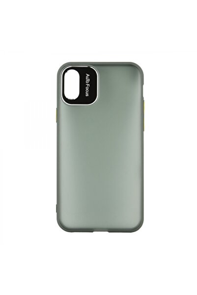 Nettech İphone Xs Max Uyumlu Matte Seri Arka Koruma Kılıf - Yeşil