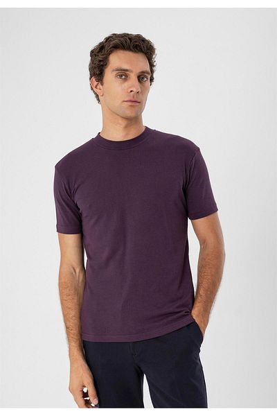 Antioch Plum Crew Neck Slim Fit T-shirt