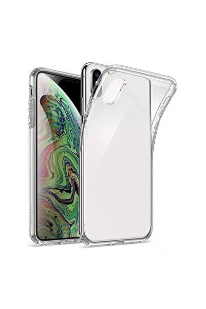 Nettech İphone Xs Max Uyumlu Tıpalı Şeffaf Seri Arka Koruma Kılıf - Şeffaf
