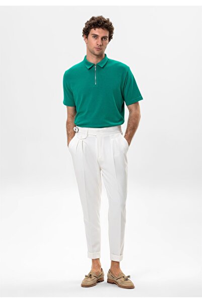 Antioch Neft Polo Neck Zippered Men's T-Shirt