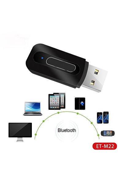 Genel Markalar M22 Bluetooth 5.0 Usb Aux Dönüştürücü