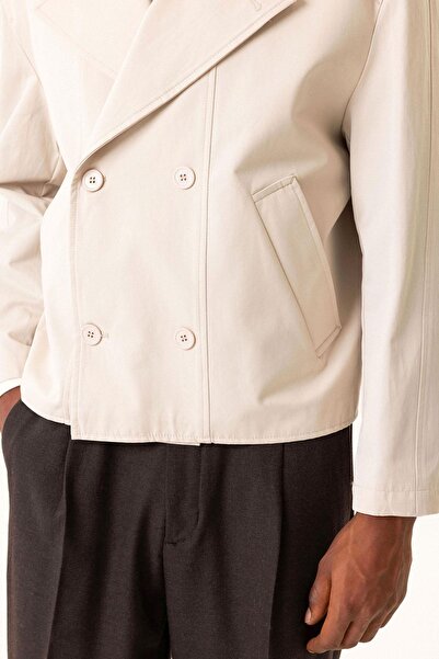 Antioch Taş Crop Fit Erkek Trençkot