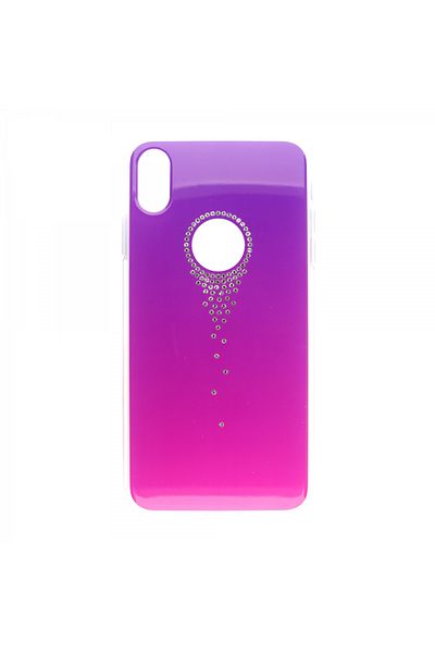 Nettech Comma apple iphone xs max compatible stone series back protection case (purple) vr-18039