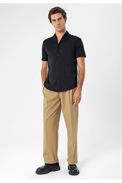 S13 Store Apaş Collar Short Sleeve Shirt